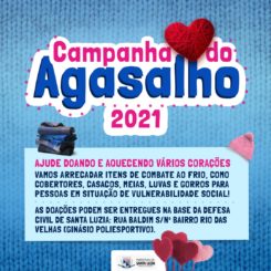 Campanha do Agasalho 2021 de Santa Luzia já está recolhendo donativos