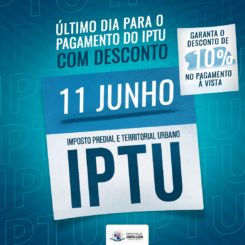 Amanhã é o último dia para o pagamento do IPTU com desconto