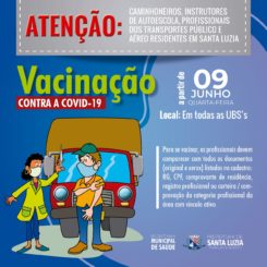 Convocados para vacinação contra a covid-19 trabalhadores de outras categorias