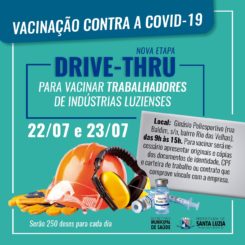 Prefeitura promove mais uma etapa de vacinação para trabalhadores de indústrias luzienses