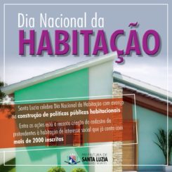 Santa Luzia celebra Dia Nacional da Habitação com avanço na construção de políticas públicas habitacionais