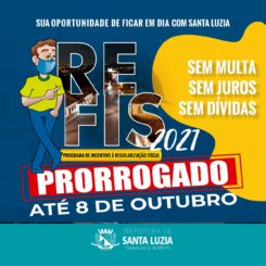 Prefeitura prorroga data para adesão ao REFIS – Programa de Recuperação Fiscal