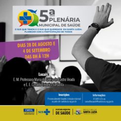 5ª Plenária Municipal de Saúde discute diretrizes do SUS em Santa Luzia