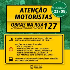 Atenção, motoristas!