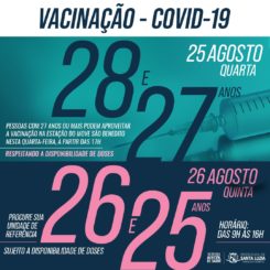 Prefeitura anuncia ampliação da vacinação contra a covid-19 para 25 anos de idade, com cronograma para próximos dias