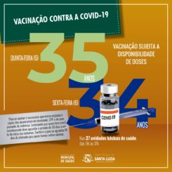 Prefeitura amplia vacinação contra a covid-19