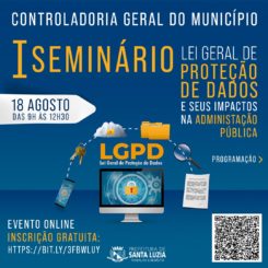 Prefeitura  promove seminário sobre a Lei Geral de Proteção de Dados