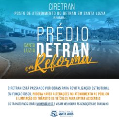 Prédio do Detran em Santa Luzia passa por reformas