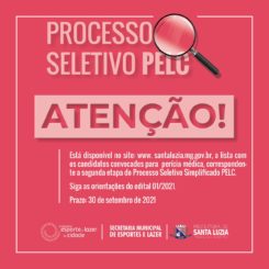 Prefeitura divulga classificação do Processo Seletivo do Pelc