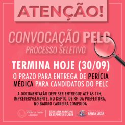 Termina hoje o prazo para entrega de perícia médica para candidatos do PELC