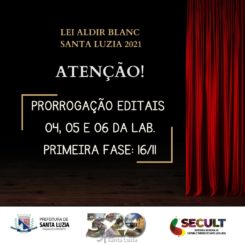 Prorrogados editais da Lei Aldir Blanc