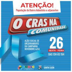Atenção!  População do Bairro Adeodato e adjacentes