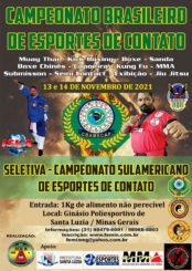 Santa Luzia receberá Campeonato Brasileiro de esporte de contato e artes marciais neste final de semana