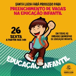 Prefeitura fará processo final para preenchimento de vagas da educação infantil