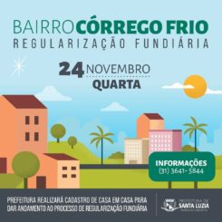 Moradores do bairro Córrego Frio receberão equipes da prefeitura para cadastro sobre regularização fundiária