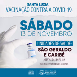 Sábado de vacinação contra a covid-19
