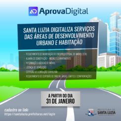 Santa Luzia digitaliza serviços das áreas de Desenvolvimento Urbano e Habitação
