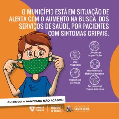 Prefeitura alerta sobre aumento de casos de gripe e Covid-19