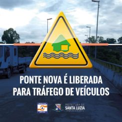 Ponte Nova é liberada para tráfego de veículos