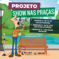 Projeto “Show nas Praças” leva música para feiras neste final de semana