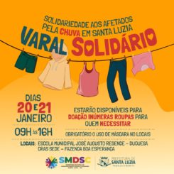 Varal Solidário promove solidariedade aos afetados pela chuva em Santa Luzia