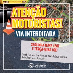 ATENÇÃO MOTORISTAS!