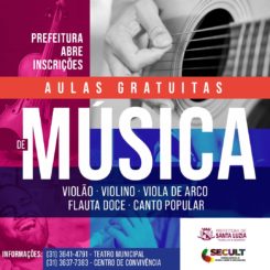 Prefeitura abre inscrições para aulas de música gratuitas