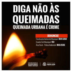 Prefeitura orienta população sobre os riscos de promover queimadas