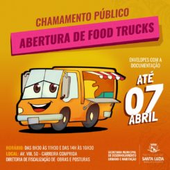 Prefeitura divulga chamamento público para abertura de food trucks