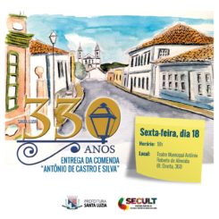 Prefeitura convida luzienses para a cerimônia de entrega da comenda “Antônio de Castro Silva”