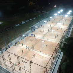 Inaugurado em Santa Luzia o maior conjunto de quadras públicas de areia do estado para a prática de futevôlei, beach tênis e outros esportes