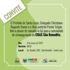 Prefeitura reinaugura CRAS São Benedito nesta sexta-feira (4)