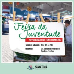 Feirinha da Praça da Juventude funcionará aos sábados a partir desta semana