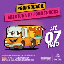 Prorrogadas as inscrições do chamamento público para abertura de food trucks