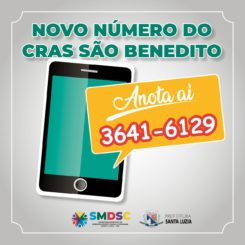 Mais uma opção de contato no CRAS São Benedito