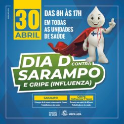 Sábado é dia “D” de vacinação contra o sarampo e a gripe