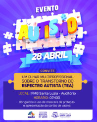 Prefeitura convida para o evento “Um olhar multiprofissional sobre o Transtorno do Espectro Autista (TEA)”