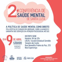 Prefeitura realiza segunda etapa de discussões da 2ª Conferência de Saúde Mental de Santa Luzia