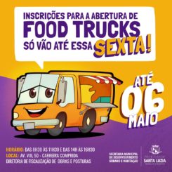 Inscrições do chamamento público para abertura de food trucks vão até sexta-feira (6)