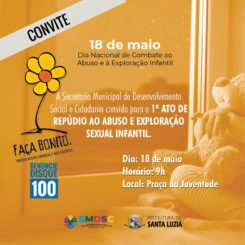 Prefeitura promove ação de combate à exploração sexual e abuso de crianças e adolescentes