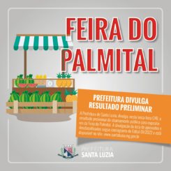 Prefeitura divulga resultado preliminar da Feira do Palmital
