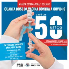 Prefeitura amplia público para aplicação de 4ª dose da vacina contra a covid-19