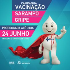 Prorrogado o prazo para vacinação contra a gripe e o sarampo