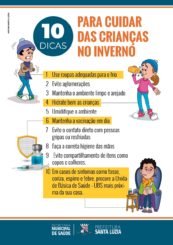 O inverno chegou, é hora de redobrar os cuidados com a saúde das crianças