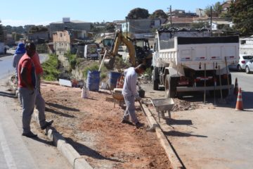 Iniciada construção de área de lazer ao lado da rotatória da Upa São Benedito
