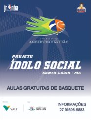 Projeto Ídolo Social oferta aulas de basquete gratuitas para crianças e jovens de 7 a 14 anos