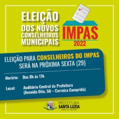 Eleição para conselheiros do Impas será na próxima sexta (29)
