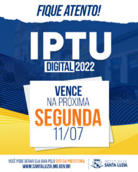 IPTU 2022 vence na próxima segunda-feira (11)