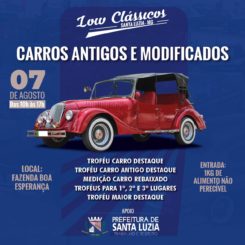 Fazenda Boa Esperança recebe neste domingo Low Clássicos, encontro de carros antigos e modificados