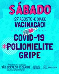 UBSs Caribé e São Geraldo funcionarão neste sábado com oferta de vacinas contra influenza, covid-19 e poliomielite